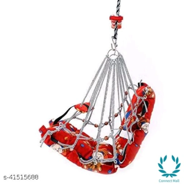 Classy Hanging Cradle - L XH XB (12.5 X3.5 X 9.5)cm, Cotton, Jhula, Pack Of:1
